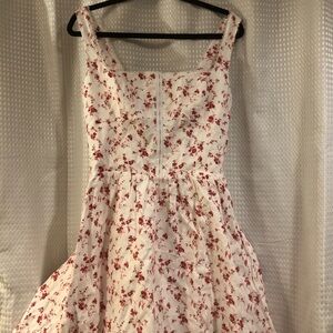 Tagliatelle Linen Bustier Dress, size 10
